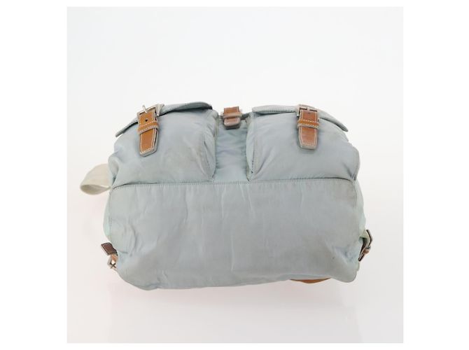 PRADA Backpack Nylon Light Blue Silver Auth bs34101 Silvery - view 5