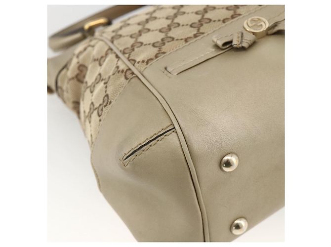 Gucci Borsa a mano Pretty GG Canvas 2way Beige Oro 269894 Auth BAZ454 D'oro - vista 18