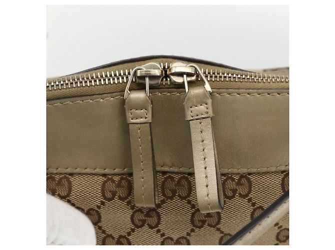 Gucci Borsa a mano Pretty GG Canvas 2way Beige Oro 269894 Auth BAZ454 D'oro - vista 20