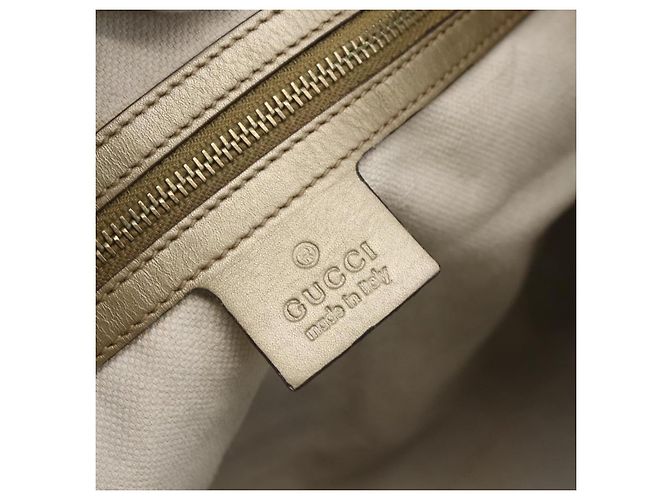 Gucci Borsa a mano Pretty GG Canvas 2way Beige Oro 269894 Auth BAZ454 D'oro - vista 21