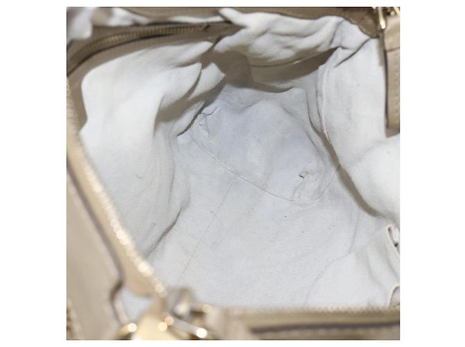 Gucci Borsa a mano Pretty GG Canvas 2way Beige Oro 269894 Auth BAZ454 D'oro - vista 22