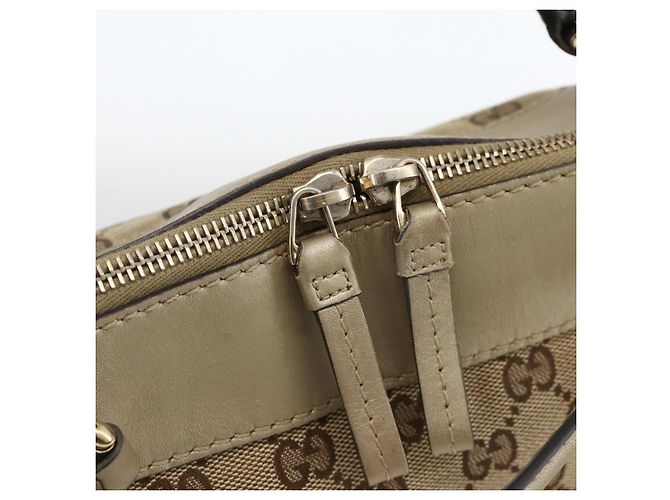 Gucci Borsa a mano Pretty GG Canvas 2way Beige Oro 269894 Auth BAZ454 D'oro - vista 6