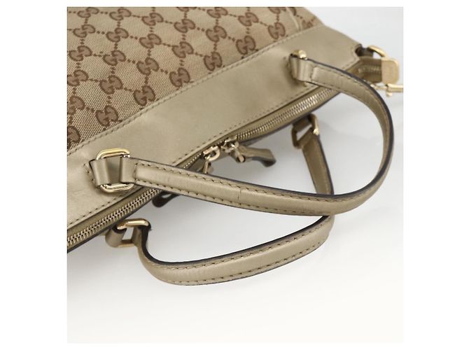 Gucci Borsa a mano Pretty GG Canvas 2way Beige Oro 269894 Auth BAZ454 D'oro - vista 8