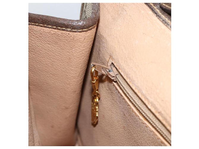 Gucci Borsa a Spalla GG Supreme PVC Beige Oro 004 58 0264 Auth BAZ182 D'oro - vista 22