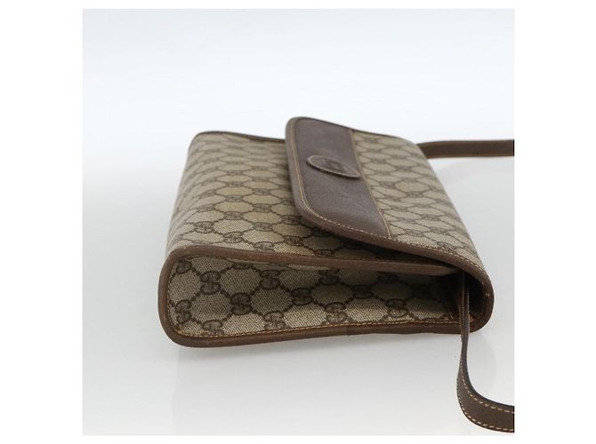 Gucci Borsa a Spalla GG Supreme PVC Beige Oro 004 58 0264 Auth BAZ182 D'oro - vista 4