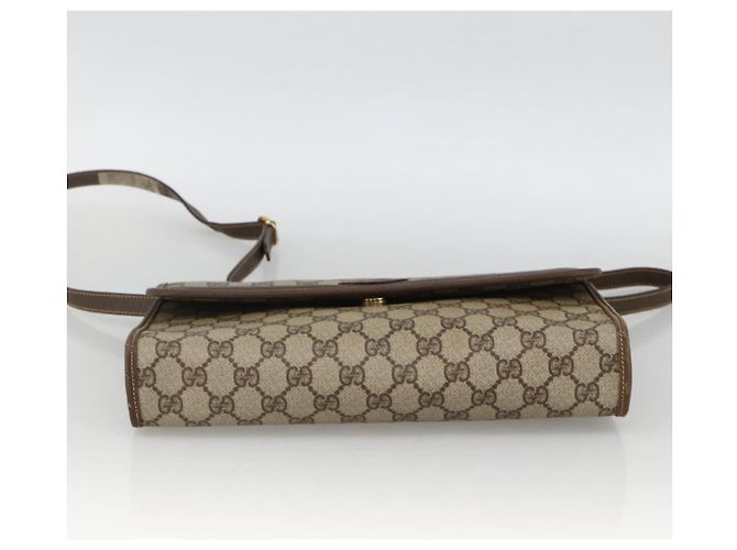 Gucci Borsa a Spalla GG Supreme PVC Beige Oro 004 58 0264 Auth BAZ182 D'oro - vista 5