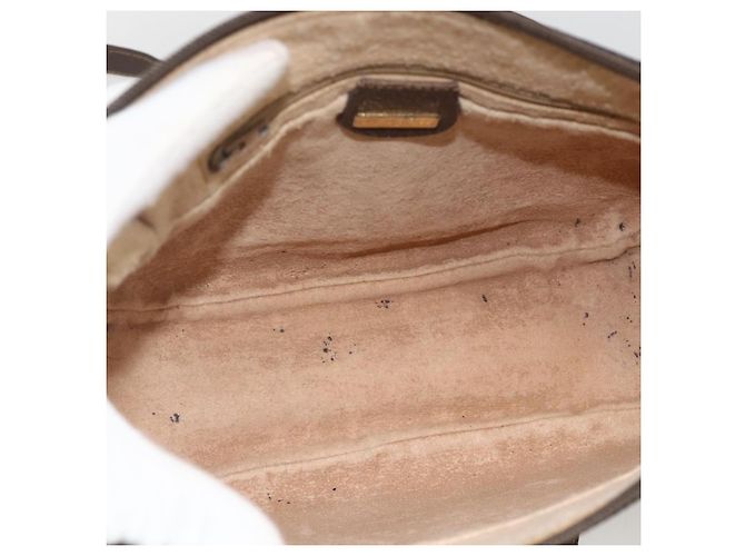 Borsa Sherry Line GG Supreme Web di GUCCI in PVC beige e oro 001 115 0918 Auth BA11553 D'oro - vista 11