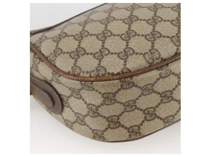 Borsa Sherry Line GG Supreme Web di GUCCI in PVC beige e oro 001 115 0918 Auth BA11553 D'oro - vista 15