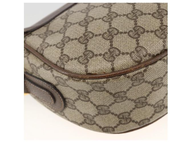 Borsa Sherry Line GG Supreme Web di GUCCI in PVC beige e oro 001 115 0918 Auth BA11553 D'oro - vista 17