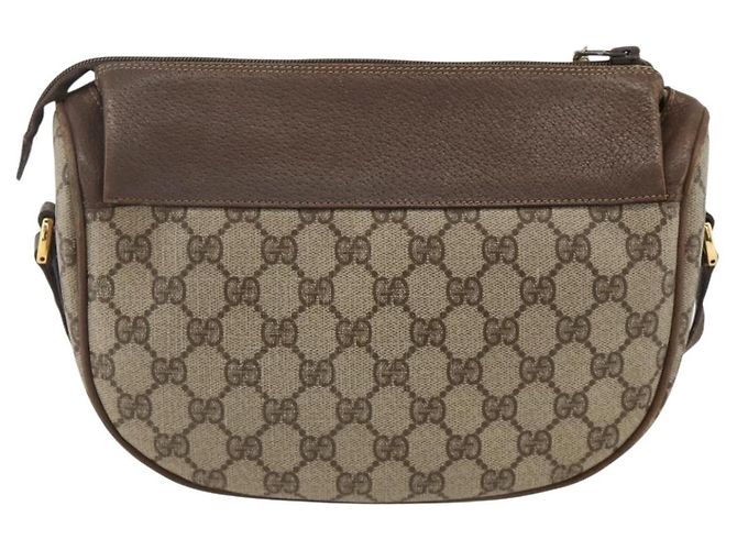Borsa Sherry Line GG Supreme Web di GUCCI in PVC beige e oro 001 115 0918 Auth BA11553 D'oro - vista 2