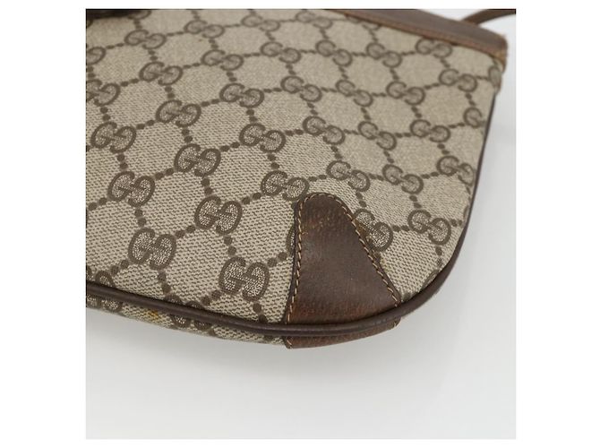 Borsa Sherry Line GG Supreme Web di GUCCI in PVC beige e oro 904 02 026 Auth BA11774 D'oro - vista 14