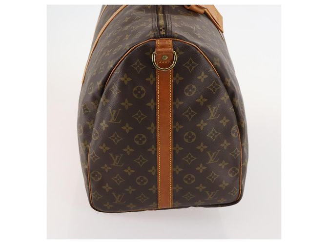 LOUIS VUITTON Borsa Boston Monogram Keepall Bandouliere 60 M41412 LV Auth 173451 Monogramma - vista 4