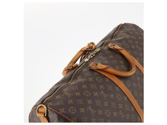 LOUIS VUITTON Borsa Boston Monogram Keepall Bandouliere 60 M41412 LV Auth 173451 Monogramma - vista 6