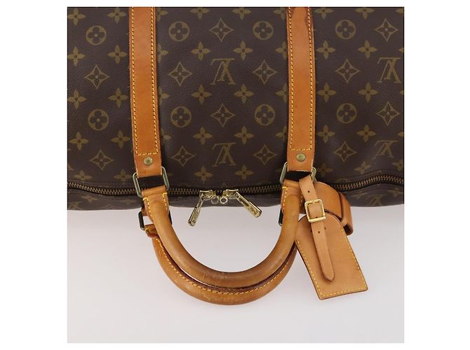 LOUIS VUITTON Borsa Boston Monogram Keepall Bandouliere 60 M41412 LV Auth 173451 Monogramma - vista 7