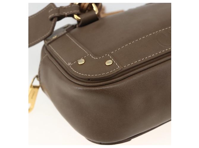 Chloé Borsa a mano Chloe in pelle marrone dorato Auth bs34233 D'oro - vista 14