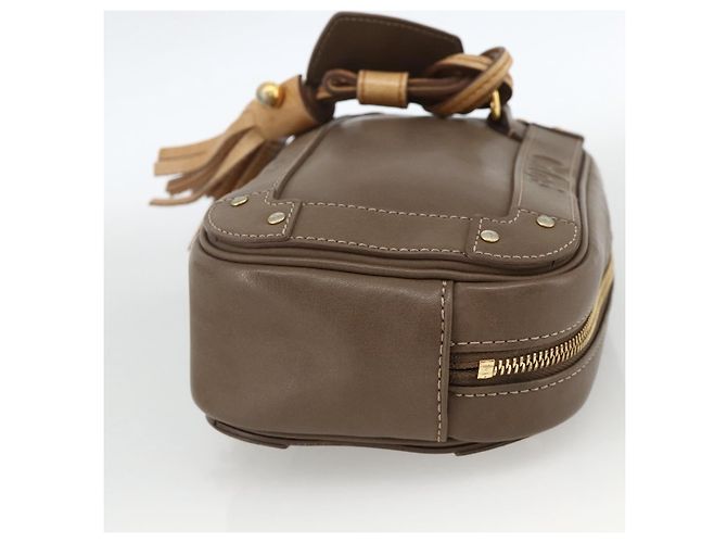 Chloé Borsa a mano Chloe in pelle marrone dorato Auth bs34233 D'oro - vista 4
