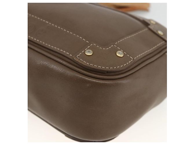Chloé Borsa a mano Chloe in pelle marrone dorato Auth bs34233 D'oro - vista 8