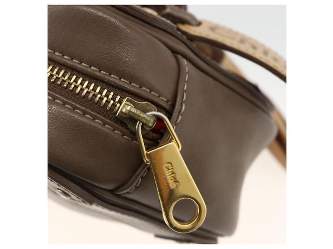 Chloé Borsa a mano Chloe in pelle marrone dorato Auth bs34233 D'oro - vista 9