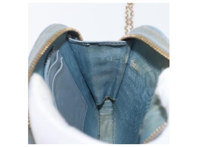 Borsa a tracolla in pelle di agnello grigia con catena Christian Dior Cannage Auth BAZ467 - vista 22