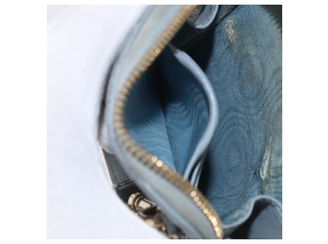 Borsa a tracolla in pelle di agnello grigia con catena Christian Dior Cannage Auth BAZ467 - vista 24