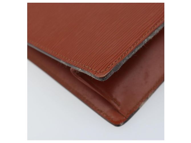 LOUIS VUITTON Pochette Crete Epi Marrone M48403 LV Auth ka3472 - vista 14
