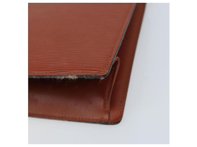 LOUIS VUITTON Pochette Crete Epi Marrone M48403 LV Auth ka3472 - vista 15
