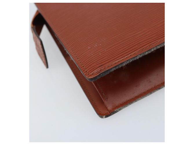 LOUIS VUITTON Pochette Crete Epi Marrone M48403 LV Auth ka3472 - vista 16