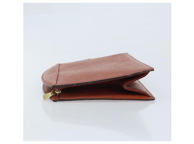 LOUIS VUITTON Pochette Crete Epi Marrone M48403 LV Auth ka3472 - vista 4
