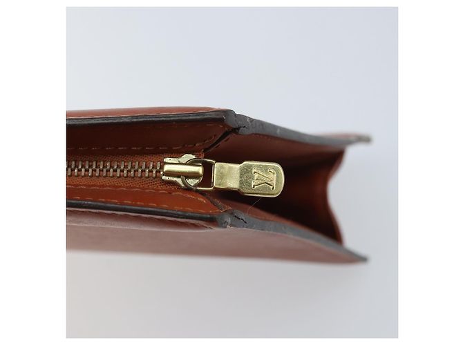 LOUIS VUITTON Pochette Crete Epi Marrone M48403 LV Auth ka3472 - vista 9