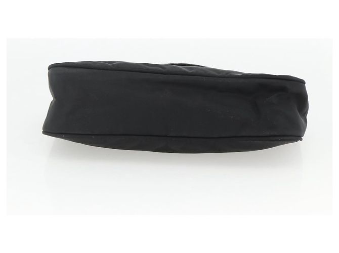 Bolso Accesorio Prada Nylon Negro Plata Auth bs34268 - vista 5