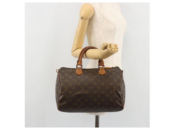 LOUIS VUITTON Borsa a Mano Monogram Speedy 30 M41526 LV Auth ka3478 Monogramma - vista 20