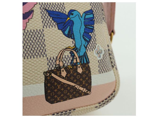 LOUIS VUITTON Mini Pochette Accessoires Damier Azur Pouch N64451 LV Auth AMZ456M - vista 19