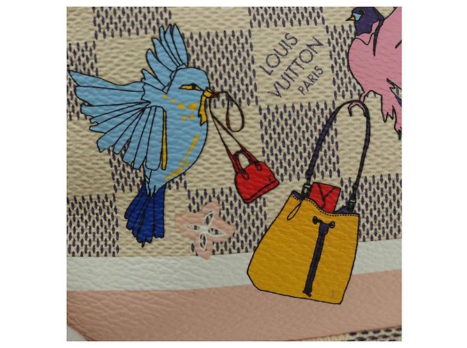 LOUIS VUITTON Mini Pochette Accessoires Damier Azur Pouch N64451 LV Auth AMZ456M - vista 21