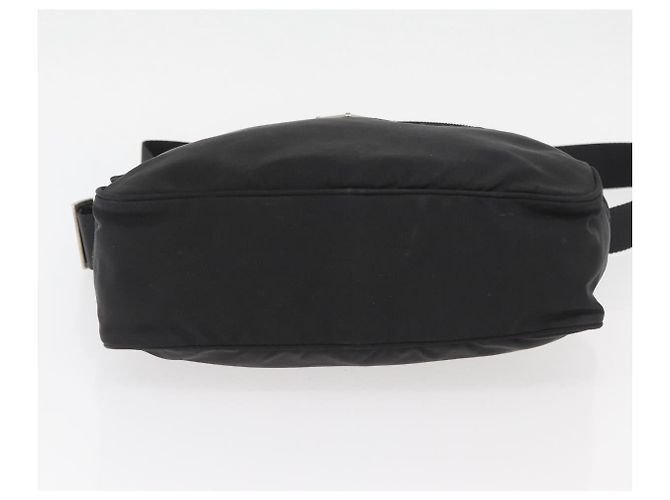PRADA Shoulder Bag Nylon Black Silver Auth mr2288 Silvery - view 5