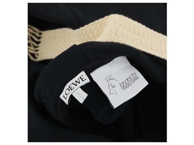 LOEWE ~ Sudadera con capucha Studio Ghibli Mi Vecino Totoro Algodón S Negro Auth 167162SM - vista 11