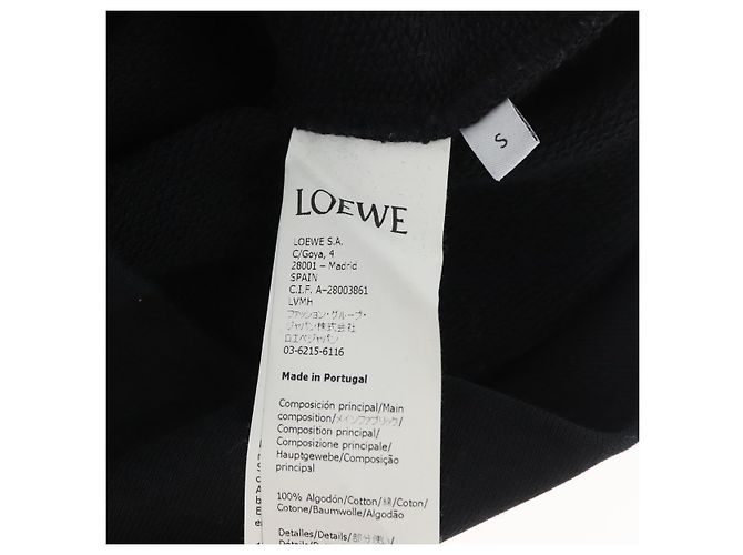 LOEWE ~ Sudadera con capucha Studio Ghibli Mi Vecino Totoro Algodón S Negro Auth 167162SM - vista 12