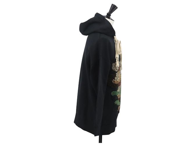 LOEWE ~ Sudadera con capucha Studio Ghibli Mi Vecino Totoro Algodón S Negro Auth 167162SM - vista 4