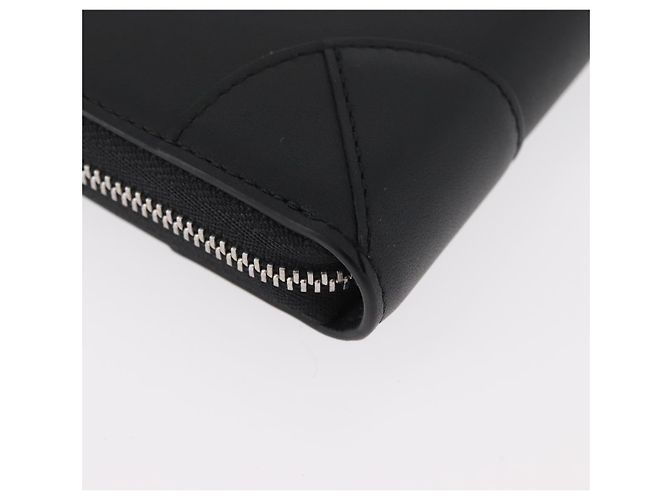 MCM Langer Geldbeutel Leder Schwarz Silber MYLDATA04 Auth SW2293V - Ansicht 15