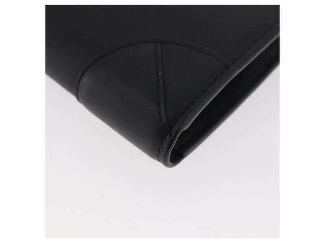 MCM Langer Geldbeutel Leder Schwarz Silber MYLDATA04 Auth SW2293V - Ansicht 16