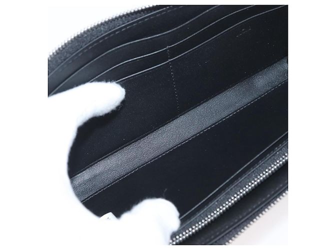 MCM Langer Geldbeutel Leder Schwarz Silber MYLDATA04 Auth SW2293V - Ansicht 20