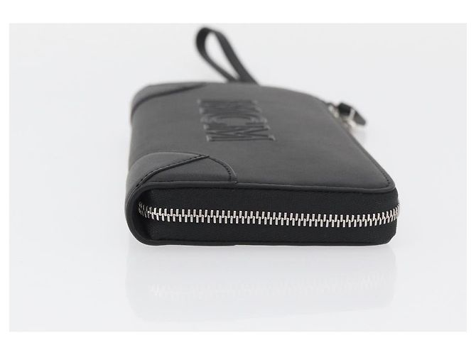 MCM Langer Geldbeutel Leder Schwarz Silber MYLDATA04 Auth SW2293V - Ansicht 3