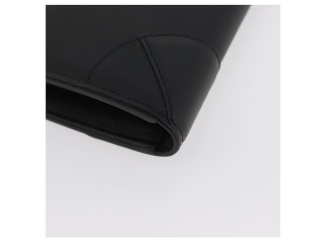 MCM Langer Geldbeutel Leder Schwarz Silber MYLDATA04 Auth SW2293V - Ansicht 7