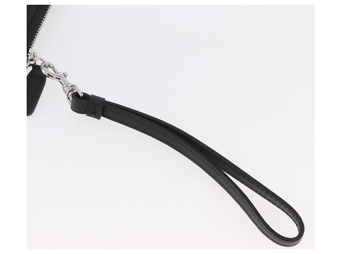 MCM Langer Geldbeutel Leder Schwarz Silber MYLDATA04 Auth SW2293V - Ansicht 8