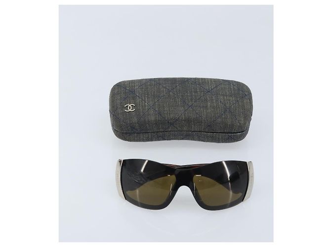 Gafas de sol CHANEL de plástico marrón CC Auth BA11836 Castaño - vista 12