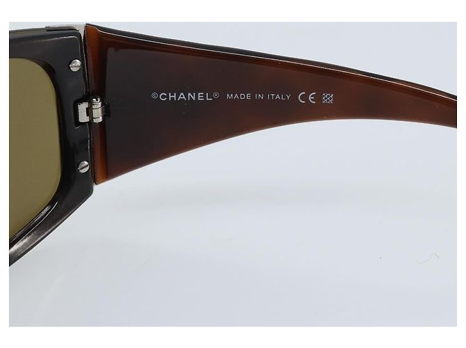 Gafas de sol CHANEL de plástico marrón CC Auth BA11836 Castaño - vista 14