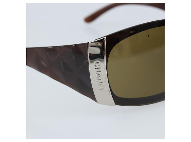 Gafas de sol CHANEL de plástico marrón CC Auth BA11836 Castaño - vista 8