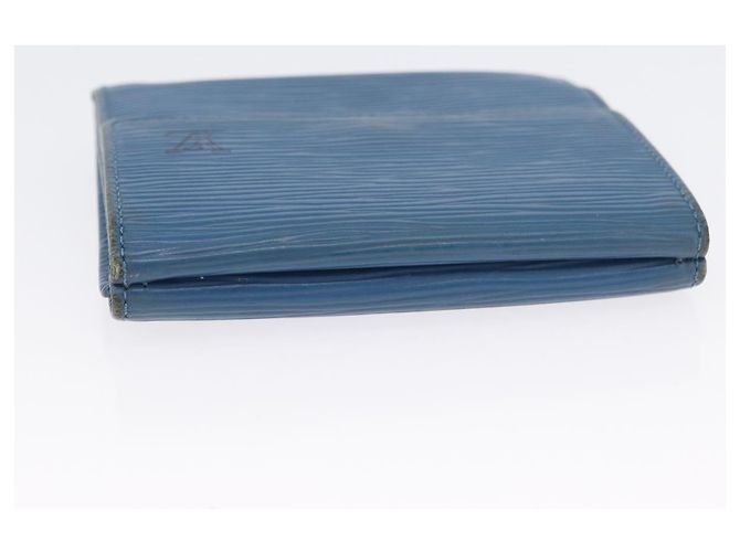 Portafoglio in pelle Monogram Epi LOUIS VUITTON 2 pezzi Blu LV Auth BA11426 Monogramma - vista 5