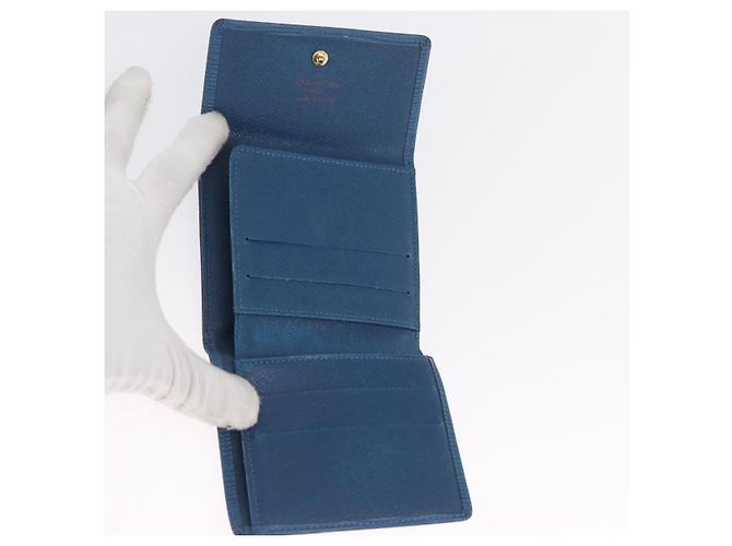 Portafoglio in pelle Monogram Epi LOUIS VUITTON 2 pezzi Blu LV Auth BA11426 Monogramma - vista 8