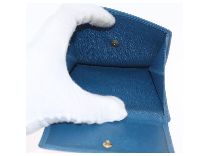 Portafoglio in pelle Monogram Epi LOUIS VUITTON 2 pezzi Blu LV Auth BA11426 Monogramma - vista 9