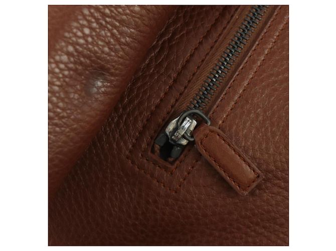 Borsa a mano in pelle marrone e argento Christian Dior Gaucho Saddle Auth BAZ225SAV - vista 23